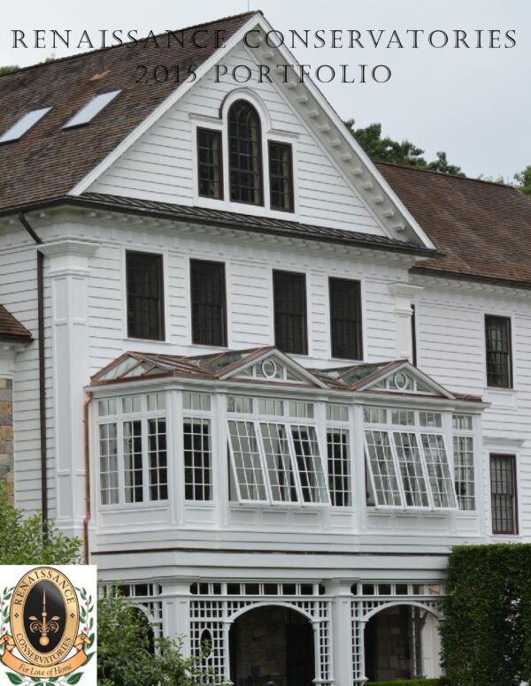 A white house with a large window and a porch.