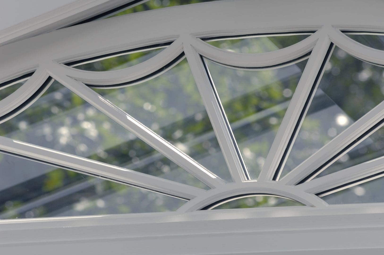 A close up of the window frame on a building