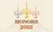 A picture of three crosses with the words " honors 2 0 0 9 ".